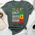 Junenth Equality Is Greater Than Division Afro Women Bella Canvas T-shirt Heather Forest