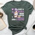 Just A Girl Who Loves Anime And Sketching Bella Canvas T-shirt Heather Forest