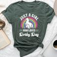 Just A Girl Who Loves Derby Day Derby Day 2024 Girl Bella Canvas T-shirt Heather Forest