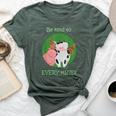 Be Kind To Every Kind Vegan Kindness Farm Animals T Bella Canvas T-shirt Heather Forest