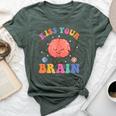 Kiss Your Brain Sped Teacher Appreciation Back To School Kid Bella Canvas T-shirt Heather Forest