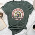 Kiss More Girls Lesbian Bisexual Lgbtq Pride Month 2021 Bella Canvas T-shirt Heather Forest