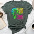 Lacrosse Never Underestimate A Girl Who Plays Lacrosse Bella Canvas T-shirt Heather Forest