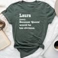 Laura Sarcasm Queen Custom Laura Women's Bella Canvas T-shirt Heather Forest