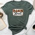 Leopard Turquoise Damn A Strait Western Country Music Cowboy Bella Canvas T-shirt Heather Forest
