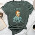 Let It Gogh Graphic Vincent Van Pun Artist Bella Canvas T-shirt Heather Forest