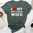 I Love My Hot Latina Wife I Heart My Hot Latina Wife Bella Canvas T-shirt Heather Forest