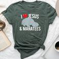 I Love Jesus And Mana Cute Christian Mana T Bella Canvas T-shirt Heather Forest