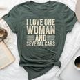 I Love One Woman And Several Cars Mechanic Car Lover Husband Bella Canvas T-shirt Heather Forest