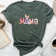 Mama Bunny Easter Mom Pregnancy Expecting Rabbit Mama Bella Canvas T-shirt Heather Forest