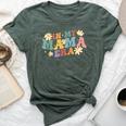 In My Mama Era Groovy Retro Mom Mother's Day 2024 Bella Canvas T-shirt Heather Forest