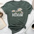 Memaw Floral Chamomile Mother's Day Memaw Bella Canvas T-shirt Heather Forest