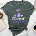 Mermaid Grandma Matching Family Birthday Party Bella Canvas T-shirt Heather Forest