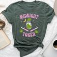 Midnight Toker Cannabis 420 Cannabis Weed Leaf Stoner Girl Bella Canvas T-shirt Heather Forest