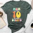 Mom Of The Birthday Girl Boy Double Digits 10Th Birthday Bella Canvas T-shirt Heather Forest