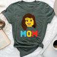 Mom Master Builder Building Bricks Blocks Family Set Parents Bella Canvas T-shirt Heather Forest