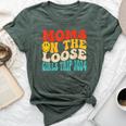 Moms On The Loose Girl's Trip 2024 Family Vacation Bella Canvas T-shirt Heather Forest