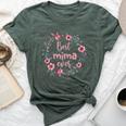 Mother's Day Mom Best Mima Ever Flowers Mommy Day Bella Canvas T-shirt Heather Forest