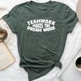 Motivational-Teamwork Makes The Dream Work Motivational Bella Canvas T-shirt Heather Forest
