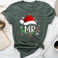 Mr And Mrs Santa Couple Wife Husband Matching Ugly Christmas Bella Canvas T-shirt Heather Forest