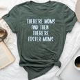 National Foster Care Month Foster Mom Bella Canvas T-shirt Heather Forest