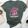 National Women's History Month 2024 Girl Power For Women Bella Canvas T-shirt Heather Forest