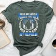 My Nephew Is A Brave Police Officer Proud Police Aunt Uncle Bella Canvas T-shirt Heather Forest