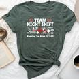 Night Shift Nurse Life Rn Lpn Cna Healthcare Heartbeat Love Bella Canvas T-shirt Heather Forest