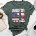 I Am Not The Veterans Wife I Am The Female Veteran Bella Canvas T-shirt Heather Forest