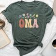 Oma Wildflower Floral Oma Bella Canvas T-shirt Heather Forest