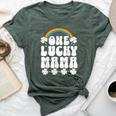 One Lucky Mama St Patrick's Day Lucky Mom Mother Bella Canvas T-shirt Heather Forest