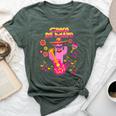 Pink Mexican Cactus With Guitar Dance In Cinco Mayo Party Bella Canvas T-shirt Heather Forest