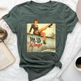 Pinup Girl Wings Vintage Poster Ww2 Bella Canvas T-shirt Heather Forest