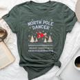 Pole Dance Fun Graphic Santa Claus North Pole Dancer Bella Canvas T-shirt Heather Forest