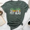 Pot Head Plant Gardener Bella Canvas T-shirt Heather Forest