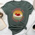 Powered By Chamoy Pickles Retro Humor Hot Pickle Food Lover Bella Canvas T-shirt Heather Forest