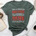 Proud Brother Of Wonderful Awesome Sister Bro Family Boy Bella Canvas T-shirt Heather Forest