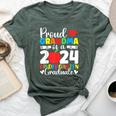 Proud Grandma Class Of 2024 Kindergarten Graduate Graduation Bella Canvas T-shirt Heather Forest