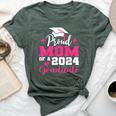Proud Mom Of 2024 Graduate Senior Mother College Graduation Bella Canvas T-shirt Heather Forest
