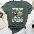 Proud Mom Of The Toughest Boy Son Autism Awareness Women Bella Canvas T-shirt Heather Forest