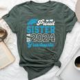 Proud Sister Of A 2024 Graduate Family Senior Graduation Bella Canvas T-shirt Heather Forest