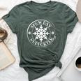 Proud Supporter Of Snow Days Teacher Retro Christmas Holiday Bella Canvas T-shirt Heather Forest