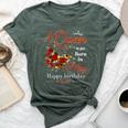 A Queen Was Born In May Girls Batterfly May Birthday Bella Canvas T-shirt Heather Forest