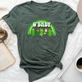 Rainbow Labor And Delivery Nurse Saint Patrick's Day Nicu Bella Canvas T-shirt Heather Forest