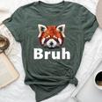 Red Panda Bruh Bella Canvas T-shirt Heather Forest