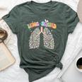 Respiratory Therapy Easter Lung Squad Nurse Pulmonologist Bella Canvas T-shirt Heather Forest