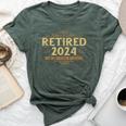 Retired 2024 Retirement For Men Bella Canvas T-shirt Heather Forest