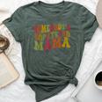 Retro Somebody's Unfiltered Mama Unfiltered Mom Bella Canvas T-shirt Heather Forest
