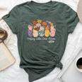 Retro Groovy Helping Little Ones Bloom Nicu Nurse Bella Canvas T-shirt Heather Forest