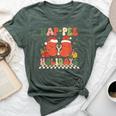 Retro Hap Pee Holidays Christmas Dialysis Nurse Kidney Nurse Bella Canvas T-shirt Heather Forest